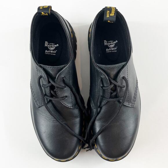 Dr. Martens Audrick Leather Platform Loafer Shoe Black  men 9.5/10 women 11/11.5 - Picture 6 of 11